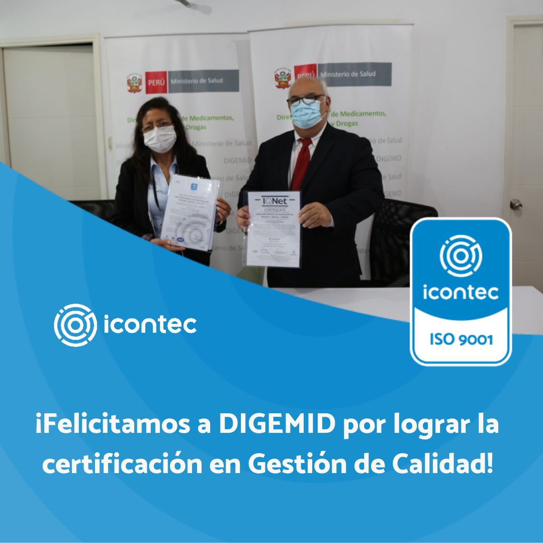 Certificación de calidad para DIGEMID