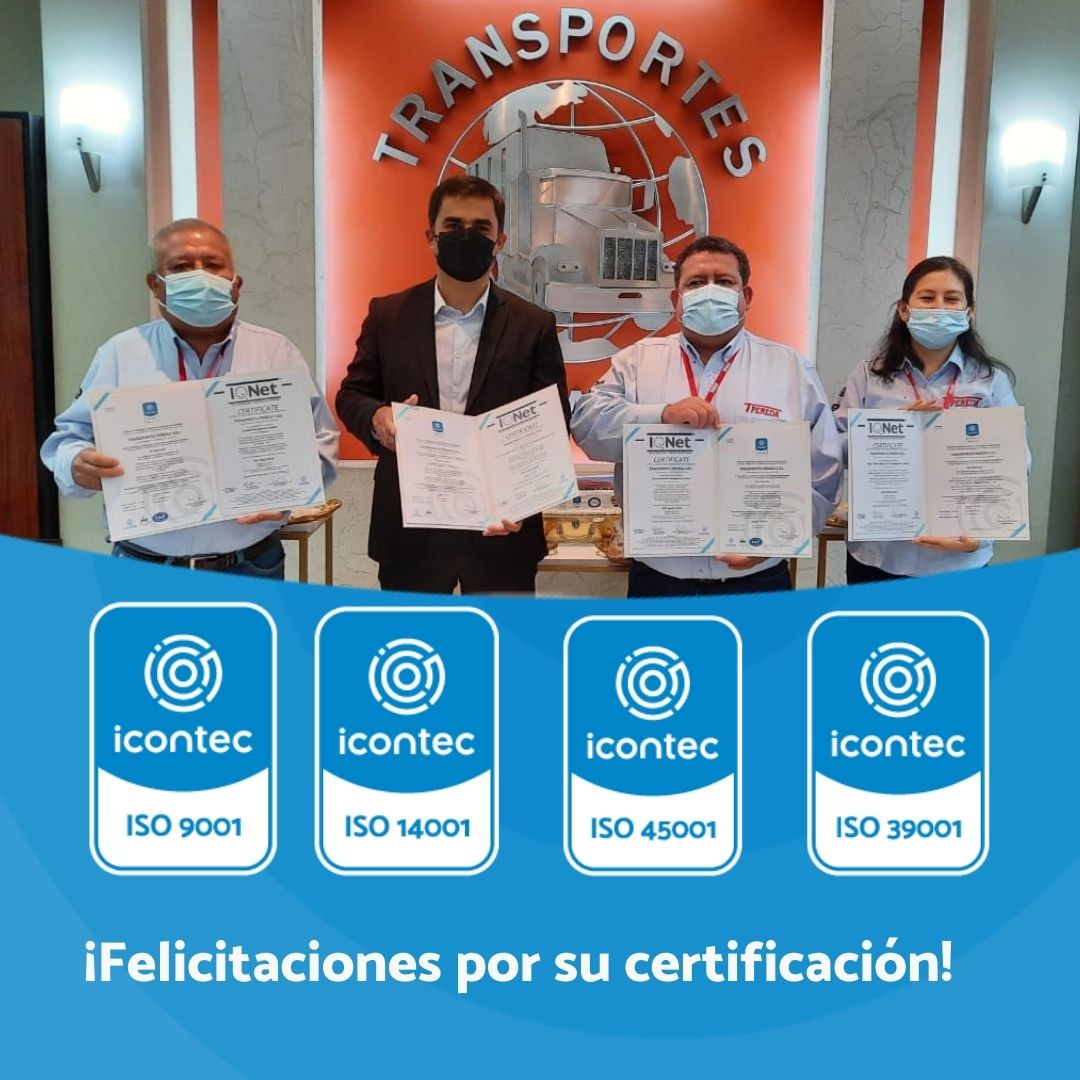 Certificado empresa transporte Pereda