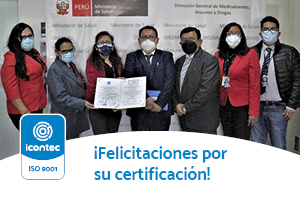 Certificación ICONTEC ISO 9001 a DIGEMID