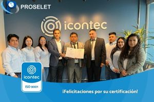 Certificación a empresa PROSELET SAC ICONTEC