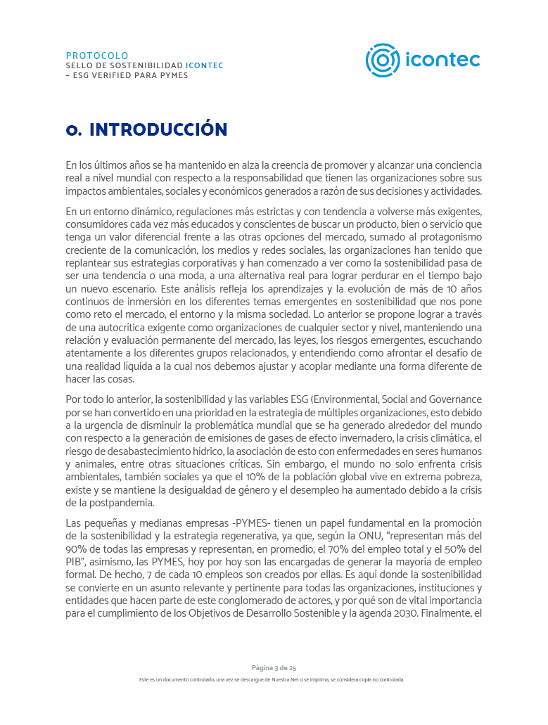 Protocolo Sello Sostenibilidad para Pymes